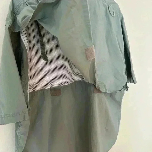 Wrangler Hero Green Outdoor Fishing Button Up Short Sleeve Shirt Men’s Size XL - Picture 4 of 5